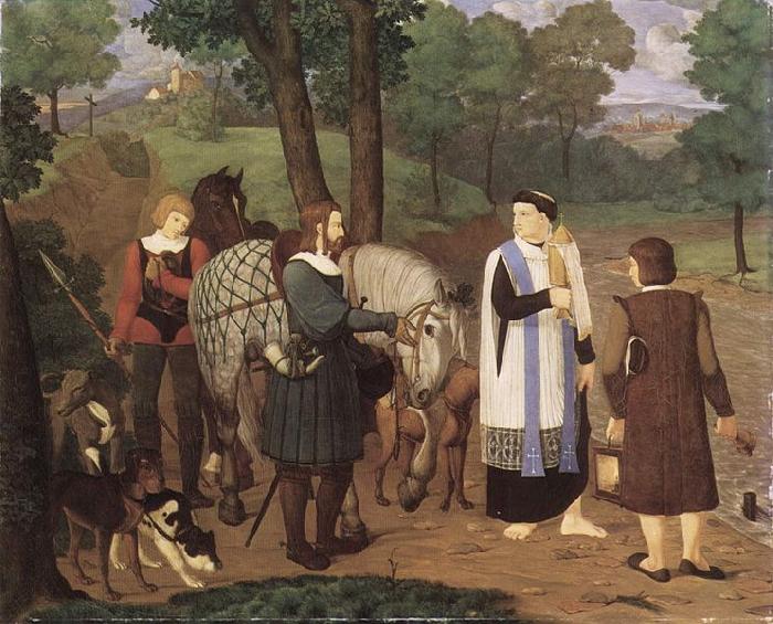 Franz Pforr Rudolf von Habsburg und der Priester oil painting picture